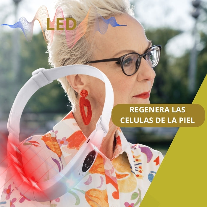 Dispositivo de modelado de barbilla, dispositivo de lifting y reafirmación facial, masajeador de cuello con terapia de luz LED