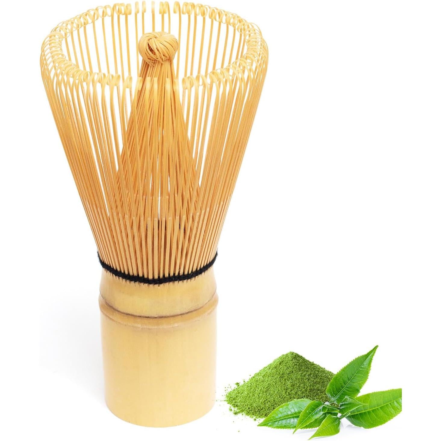 Batidor de matcha, batidor tradicional de bambú natural con 48 varillas de matcha