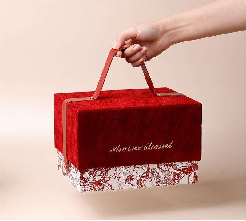 Forever Preserved Rose ¨C Eternal Infinity Real Flower in Glass ¨C Gifts for Valentine's Day and Birthdays for Women: Wife, Mother, Girlfriend (8.07 inches, Red)