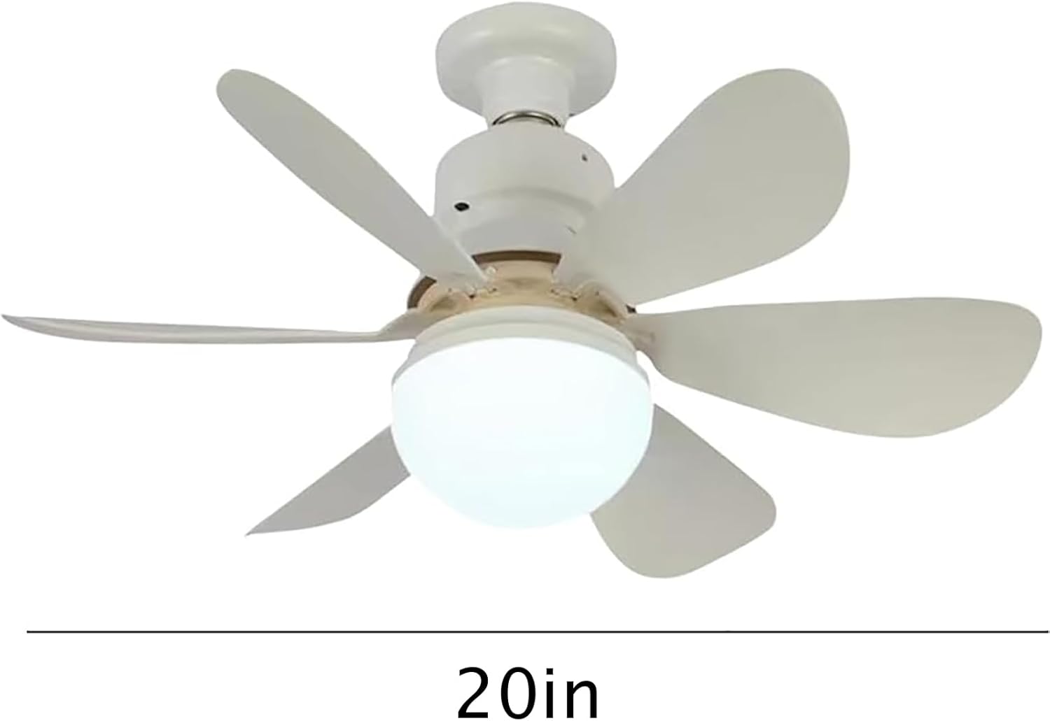 40W Smart Fan Light, 3 Color Temperatures, 3 Speeds, Ideal for Bedroom, Children's Room, Living Room