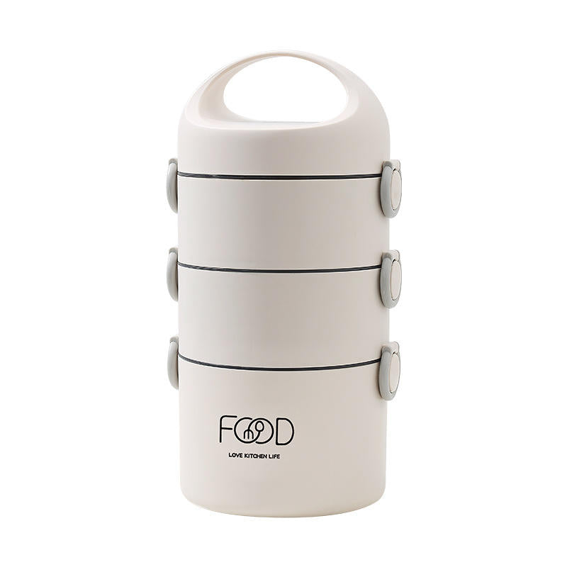 Insulated Lunch Box, 2.5 Liters ¡ª Portable, Three-Layer, Leak-Proof, Multifunctional, High-Capacity Lunch Container