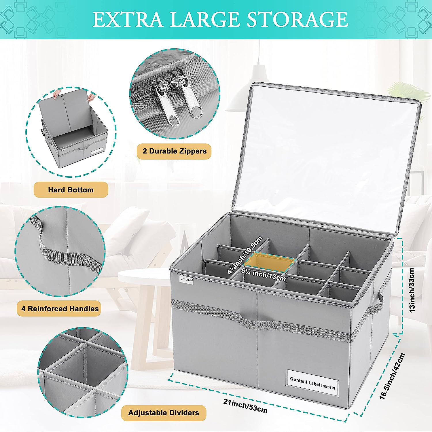 Closet Shoe Organizer Containers ¡ª Holds 16 Pairs ¡ª Transparent Shoe Storage Boxes