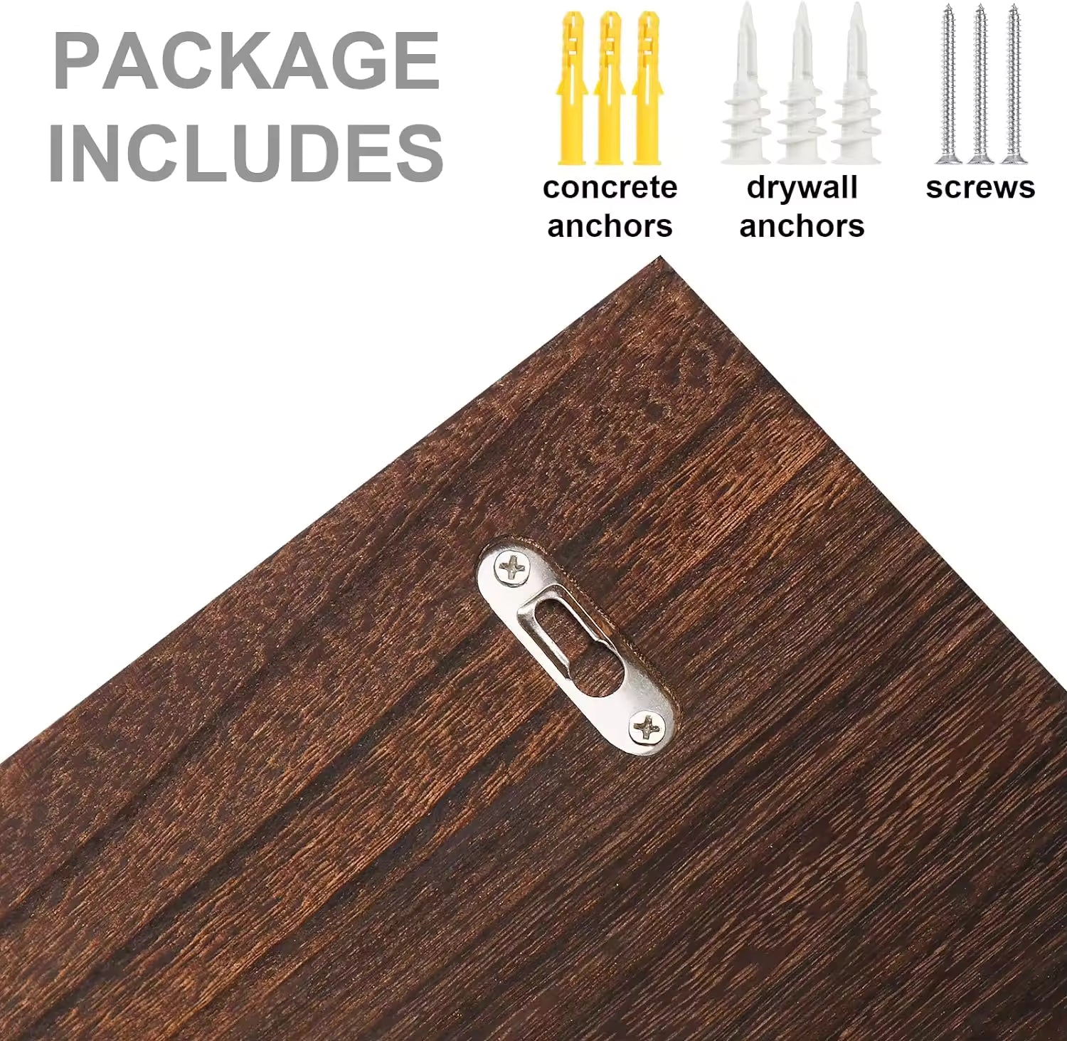 Decorative Wall Key Holder, Rustic Mail Organizer, Wooden Letter Organizer with Key Hooks