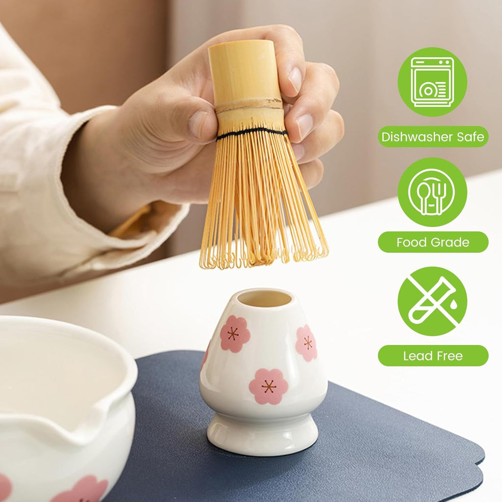 Batidor de matcha, batidor tradicional de bambú natural con 48 varillas de matcha