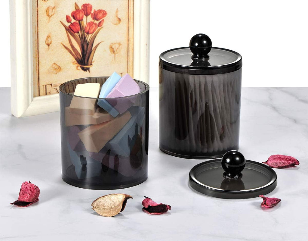 Pack of 6 12-Ounce Apothecary Dispenser Jars ¨C Clear Plastic Storage Containers