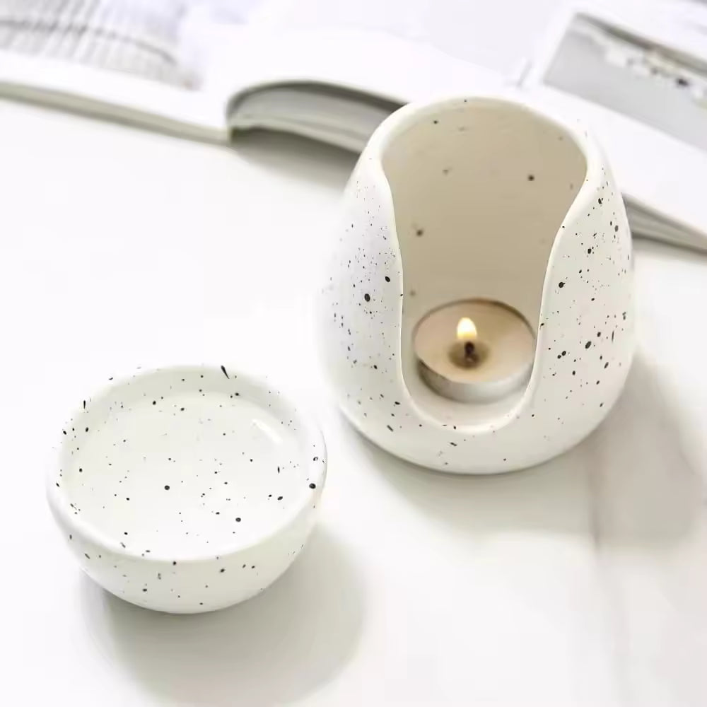 Essential Oil Burner, Essence Diffuser, Ceramic Essential Oil Diffuser, Candle Holder for Halloween, Christmas, Birthdays