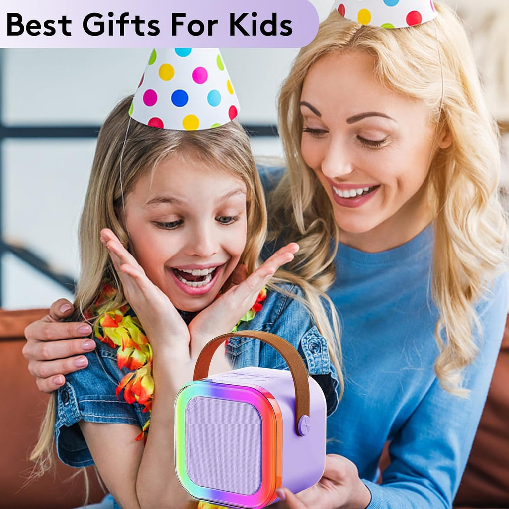 Kids' Karaoke Machine – Gifts for Girls: Portable Mini Singing Machine with 2 Wireless Microphones – Toys for Girls Ages 5, 6, 7, 8, 9, 10 – Birthday Gift Ideas