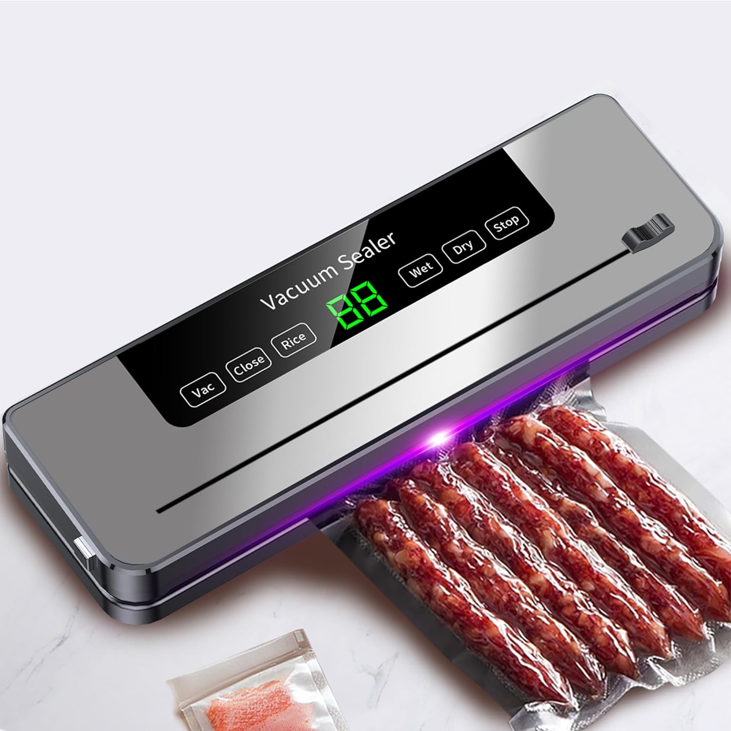 Machine de mise sous vide automatique avec 6 modes de scellage sous vide pour aliments