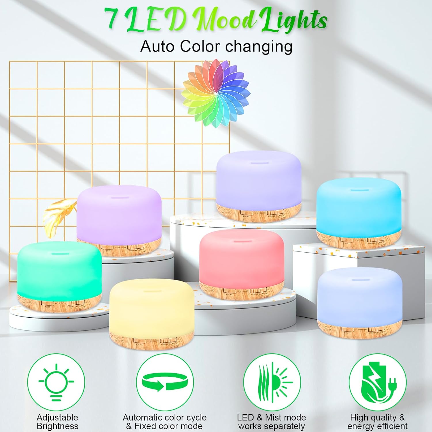 500ml Essentials, Ultrasonic Humidifier for Aromatherapy