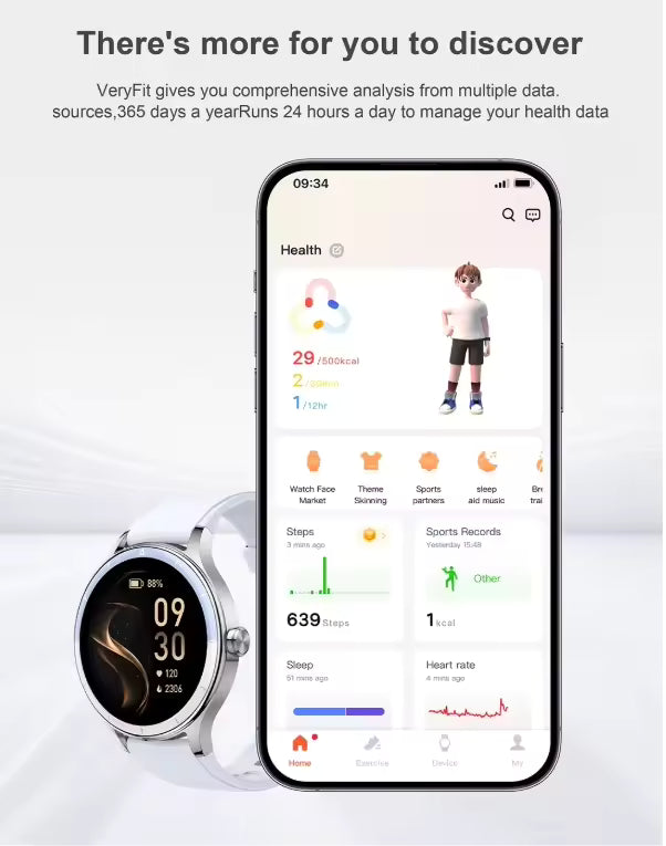 Dame-smartwatch, kompatibelt med Android- og iOS-telefoner, med mulighed for at besvare og foretage opkald, fitnesstracker, puls- og søvnmonitor, understøttelse af 100 sportsaktiviteter og IP68 vandtæthed.