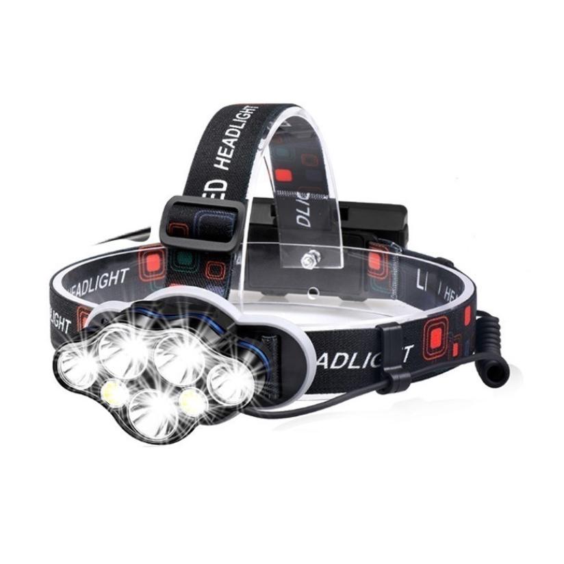 Rechargeable Headlamp, 20,000 Lumens High Brightness 8-LED, IPX4 Waterproof, 8-Mode Headlamp¡ªSuitable for Outdoor Running, Hunting, and Fishing.