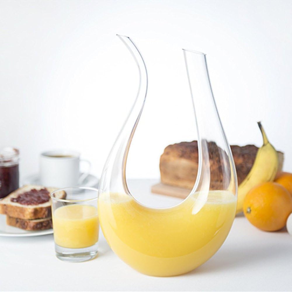 Wine Decanter, Lead-Free Crystal Red Wine Decanter, Wine Gift (1200 ml)