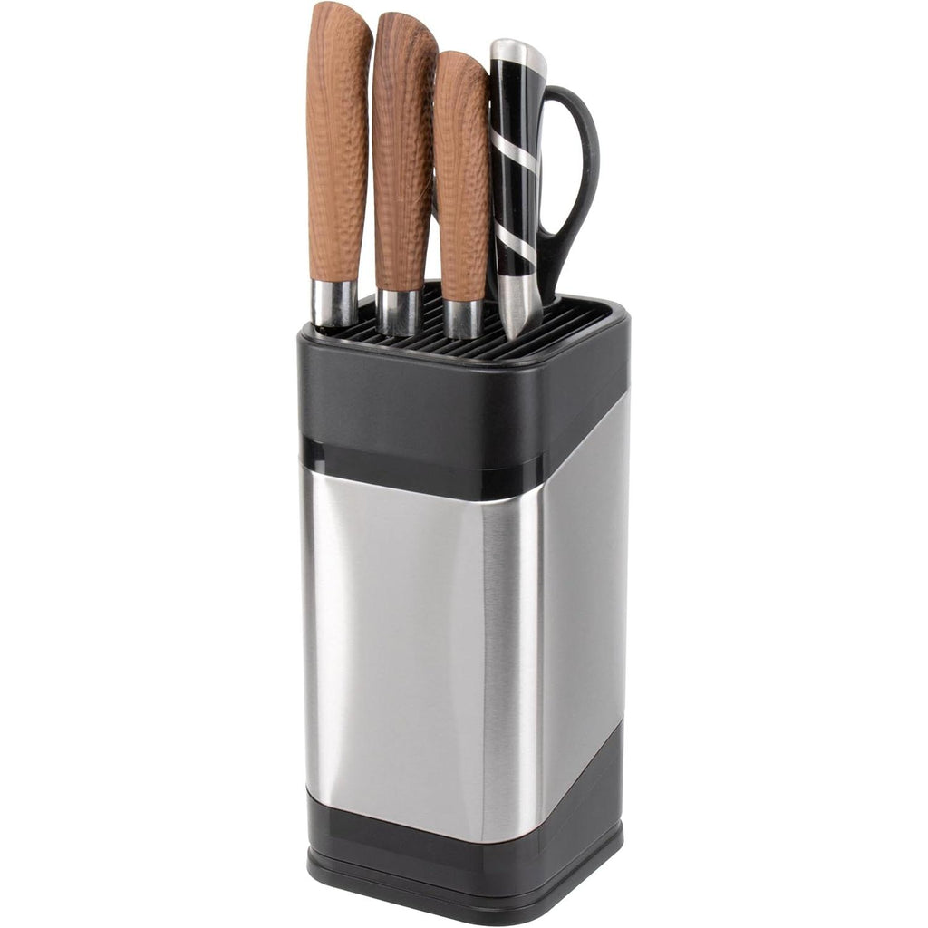 Universal Knivholder, Universal Knivholder i Rustfrit Stål til Køkkenbordplade, Knivholder