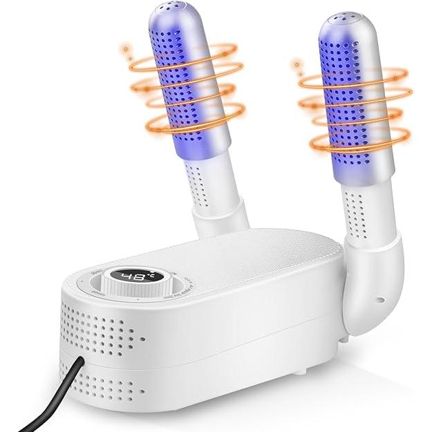 Séchoir à Chaussures, Sèche-Bottes et Sèche-Gants avec Minuteur Intelligent et Conception Pliable