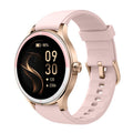 Dame-smartwatch, kompatibelt med Android- og iOS-telefoner, med mulighed for at besvare og foretage opkald, fitnesstracker, puls- og søvnmonitor, understøttelse af 100 sportsaktiviteter og IP68 vandtæthed.