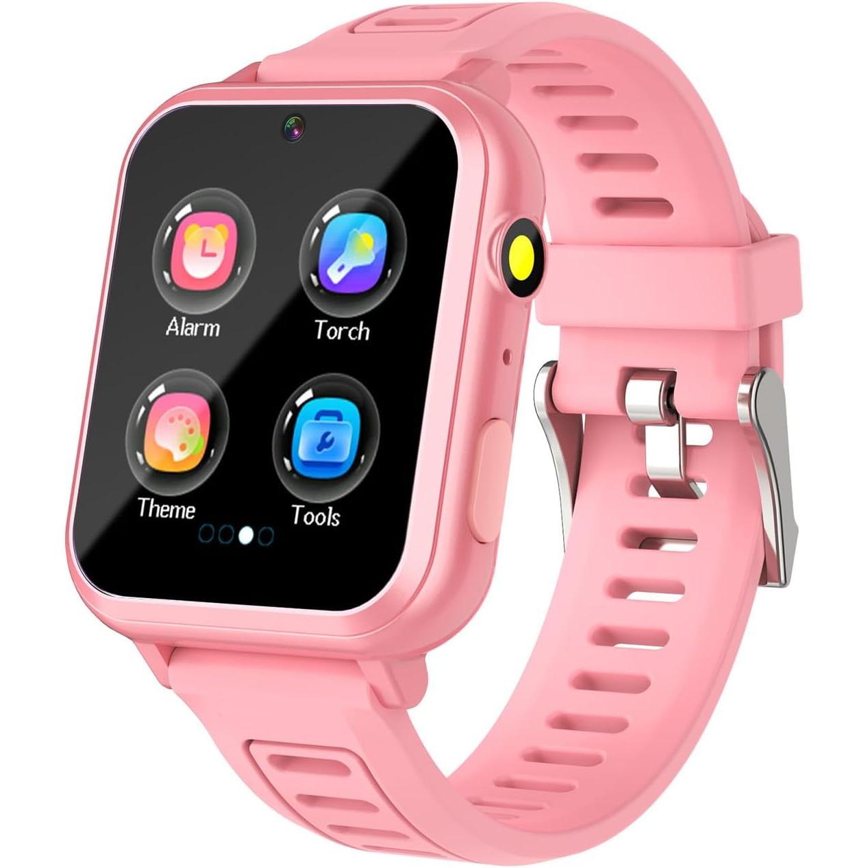 Montre Intelligente pour Enfants avec 39 Jeux Éducatifs, Caméra HD, Suivi des Habitudes, Musique, Alarme, Calculatrice, Calendrier, Lampe de Poche – Pour les 3-12 Ans (Sans Fonction d'Appel)