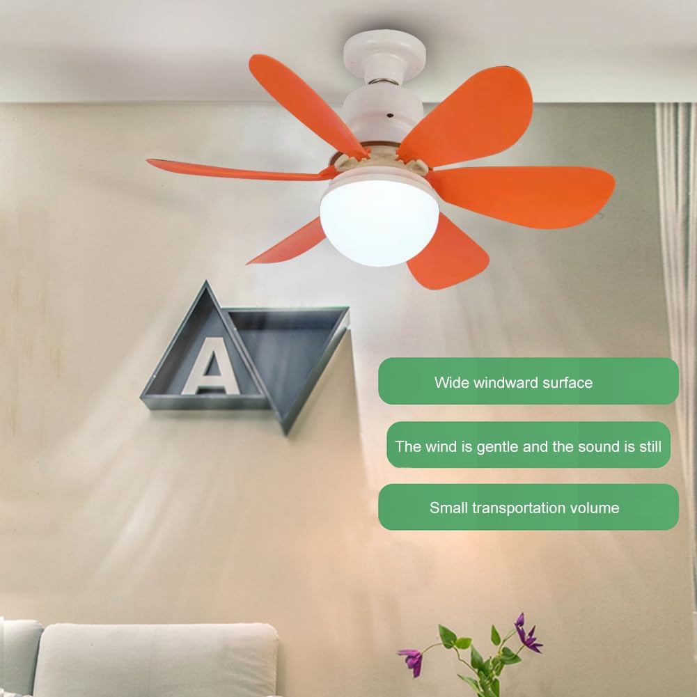Ceiling fans with lights and remote control, 30W ceiling fan with dimmable light, quiet ceiling fan with 6 blades, 3 color temperatures, 3 speeds