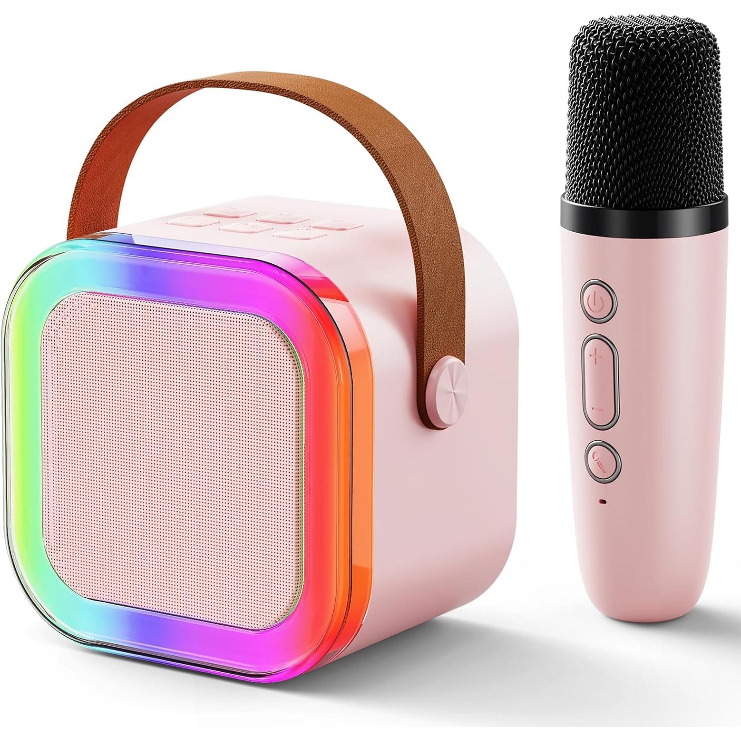 Kids' Karaoke Machine – Gifts for Girls: Portable Mini Singing Machine with 2 Wireless Microphones – Toys for Girls Ages 5, 6, 7, 8, 9, 10 – Birthday Gift Ideas