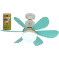 Ceiling fans with lights and remote control, 30W ceiling fan with dimmable light, quiet ceiling fan with 6 blades, 3 color temperatures, 3 speeds