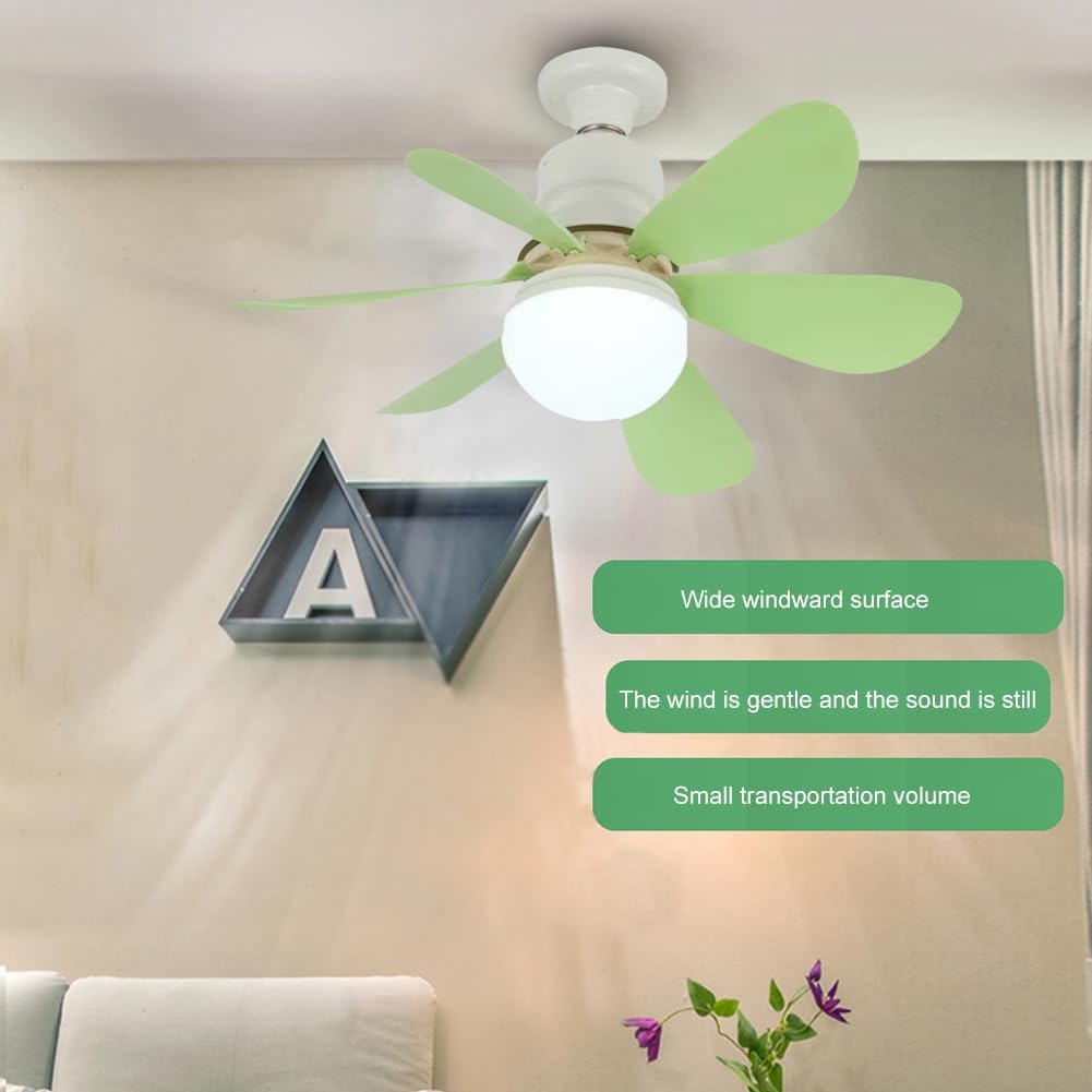 Ceiling fans with lights and remote control, 30W ceiling fan with dimmable light, quiet ceiling fan with 6 blades, 3 color temperatures, 3 speeds