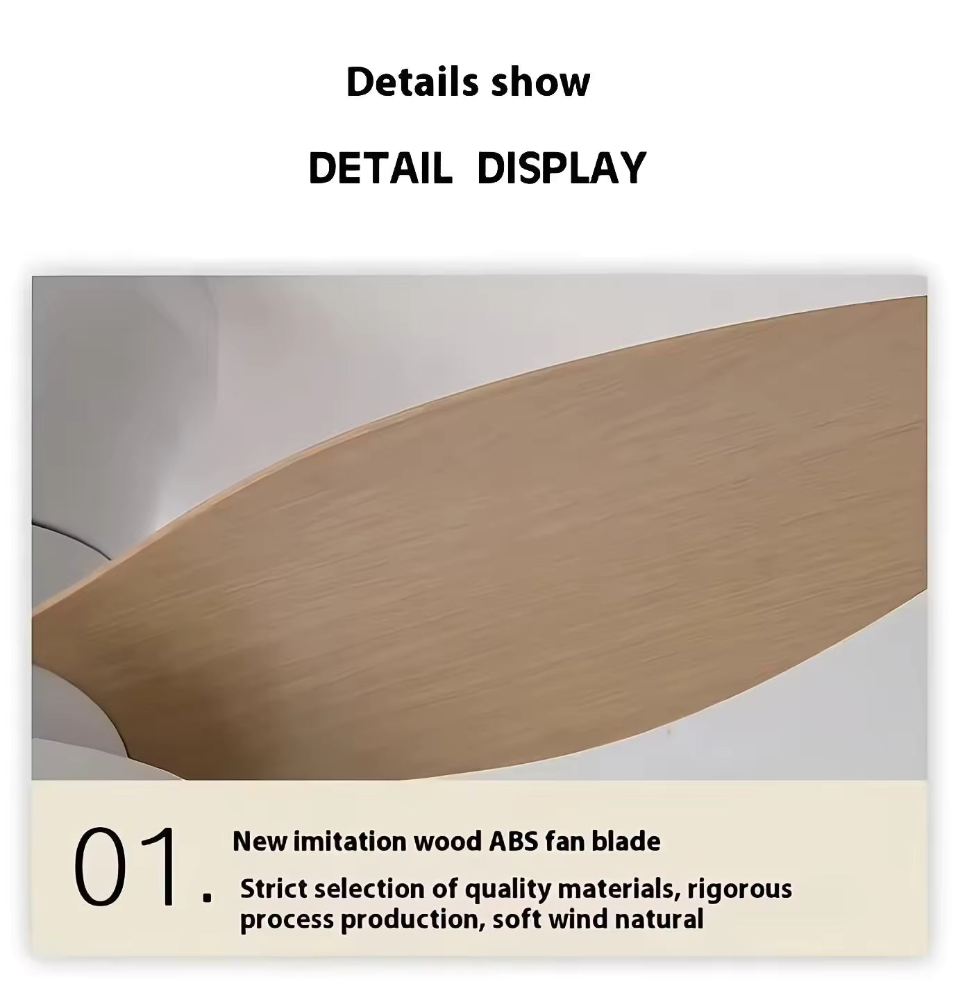 Ventilateur de plafond silencieux de 65 cm (25,5 pouces) avec lumière - Petit ventilateur de plafond avec télécommande, 3 modes d'éclairage LED, 6 vitesses