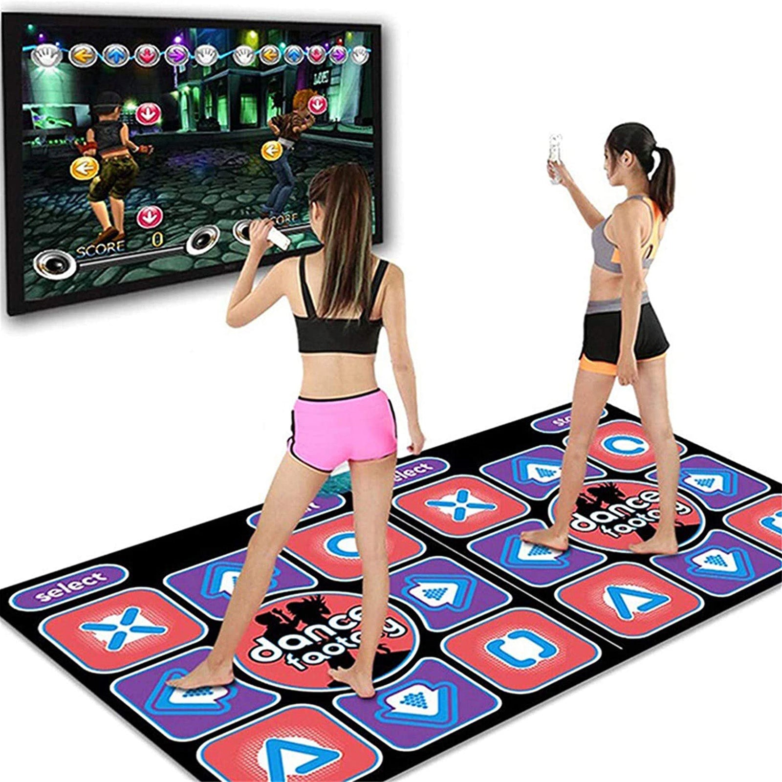 Tapis de danse avec télécommande pour PC et TV – Jeux et fitness à domicile pour enfants et adultes