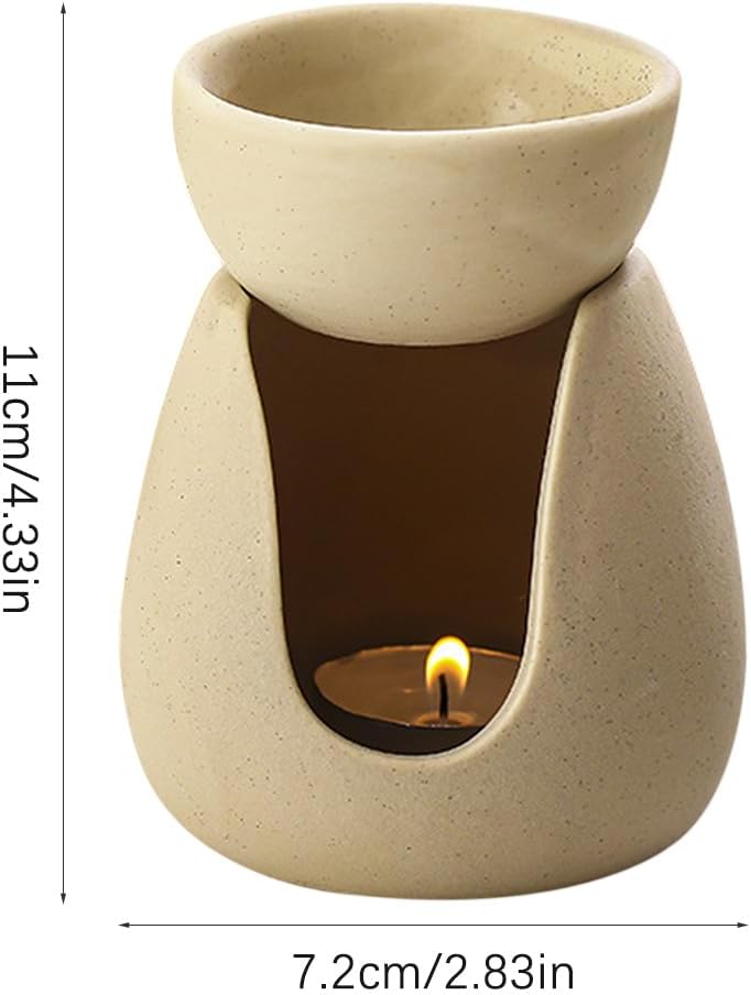 Essential Oil Burner, Essence Diffuser, Ceramic Essential Oil Diffuser, Candle Holder for Halloween, Christmas, Birthdays