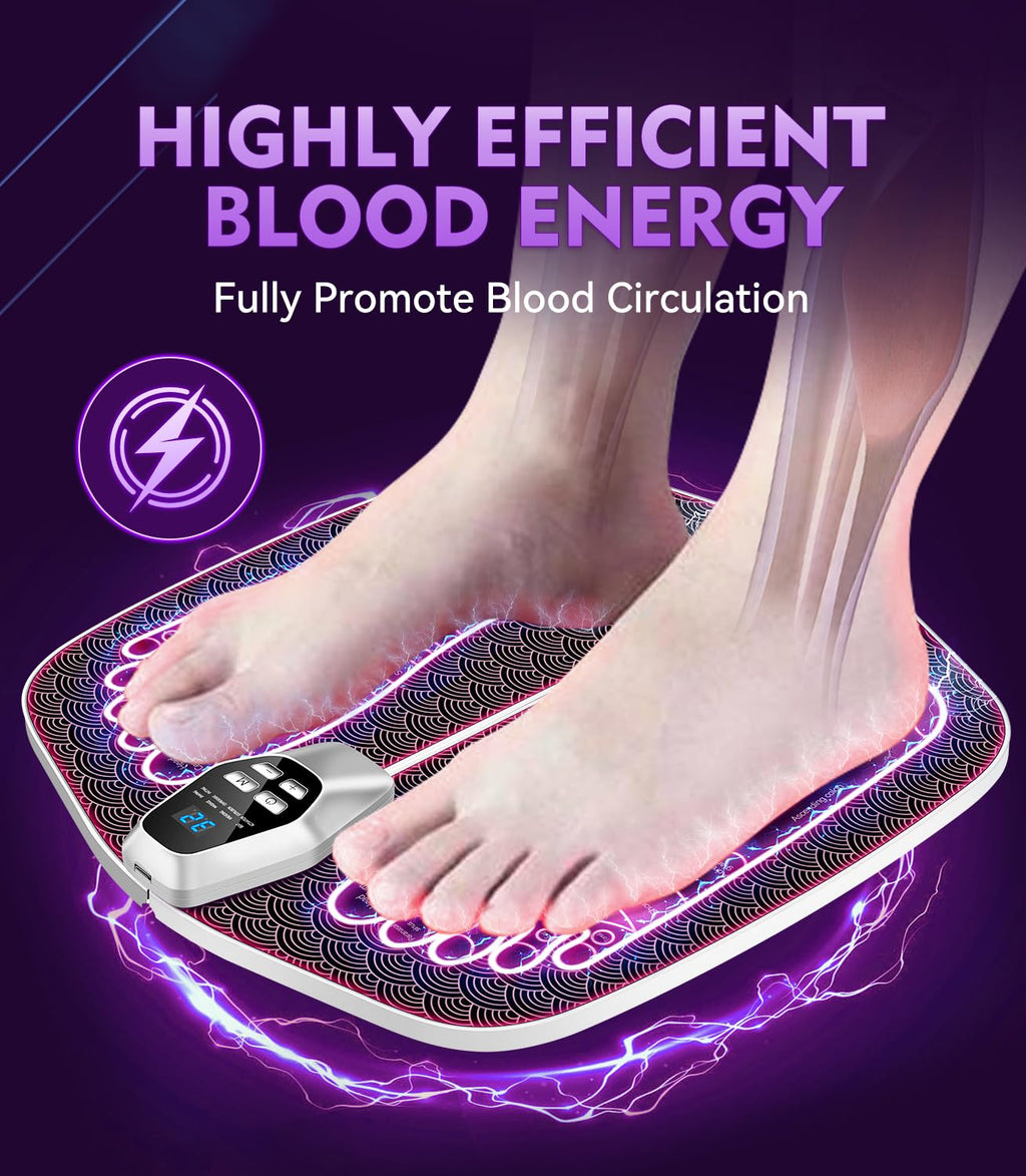 Masseur de pieds amélioré pour la douleur et la circulation – Masseur de pieds EMS