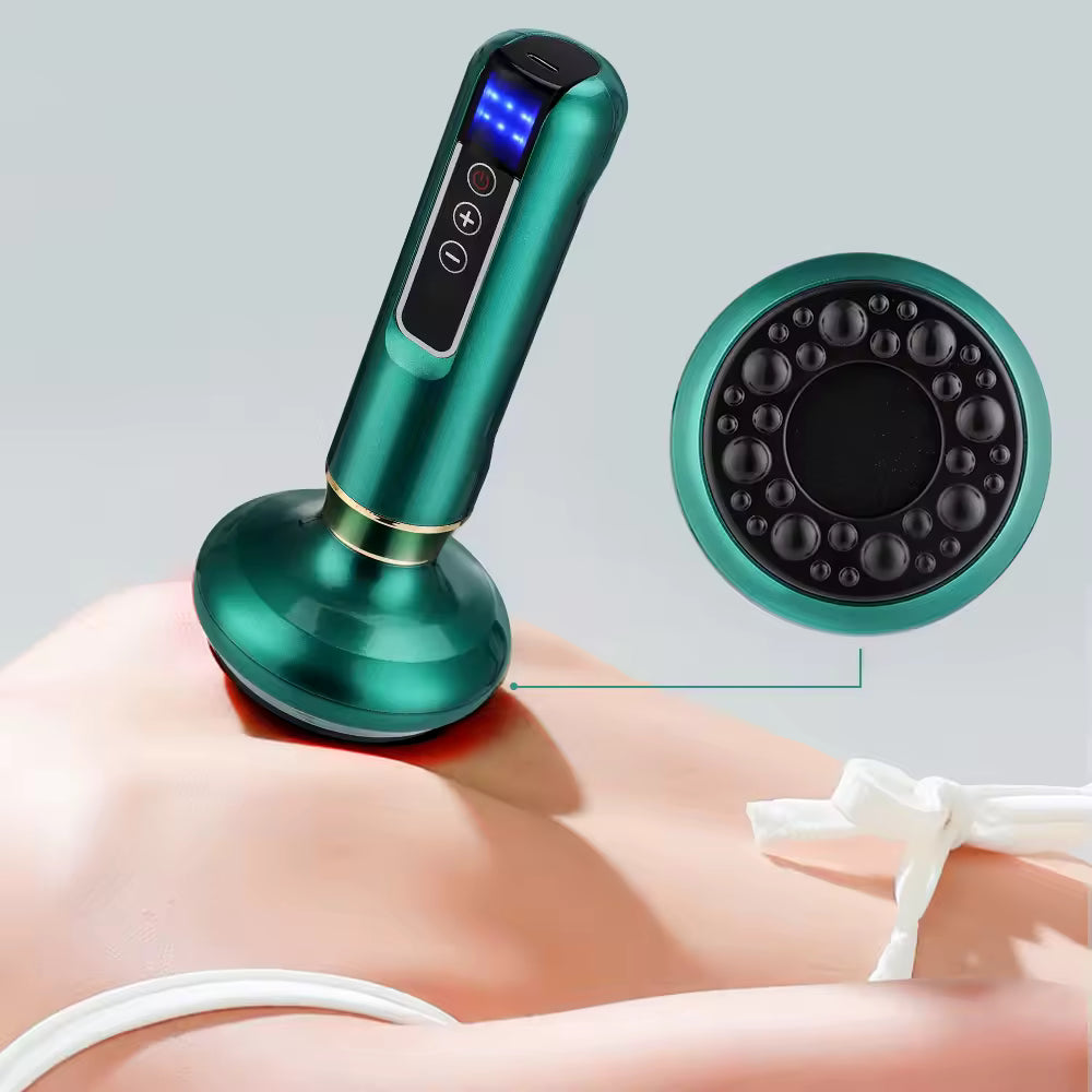 6-Level Electric Cupping Massager — Slimming Vacuum Cupping Device with Gua Sha, Anti-Cellulite, Beauty, Scraping, and Infrared Heating