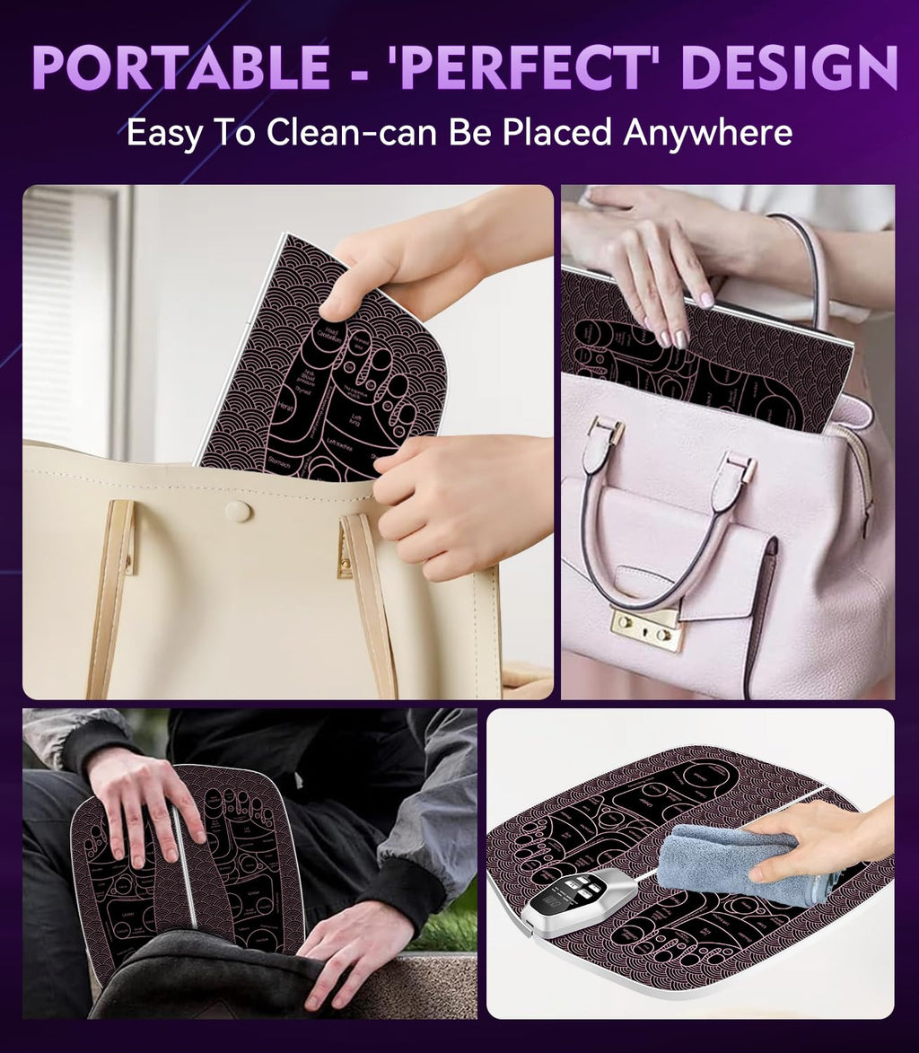 Masseur de pieds amélioré pour la douleur et la circulation – Masseur de pieds EMS