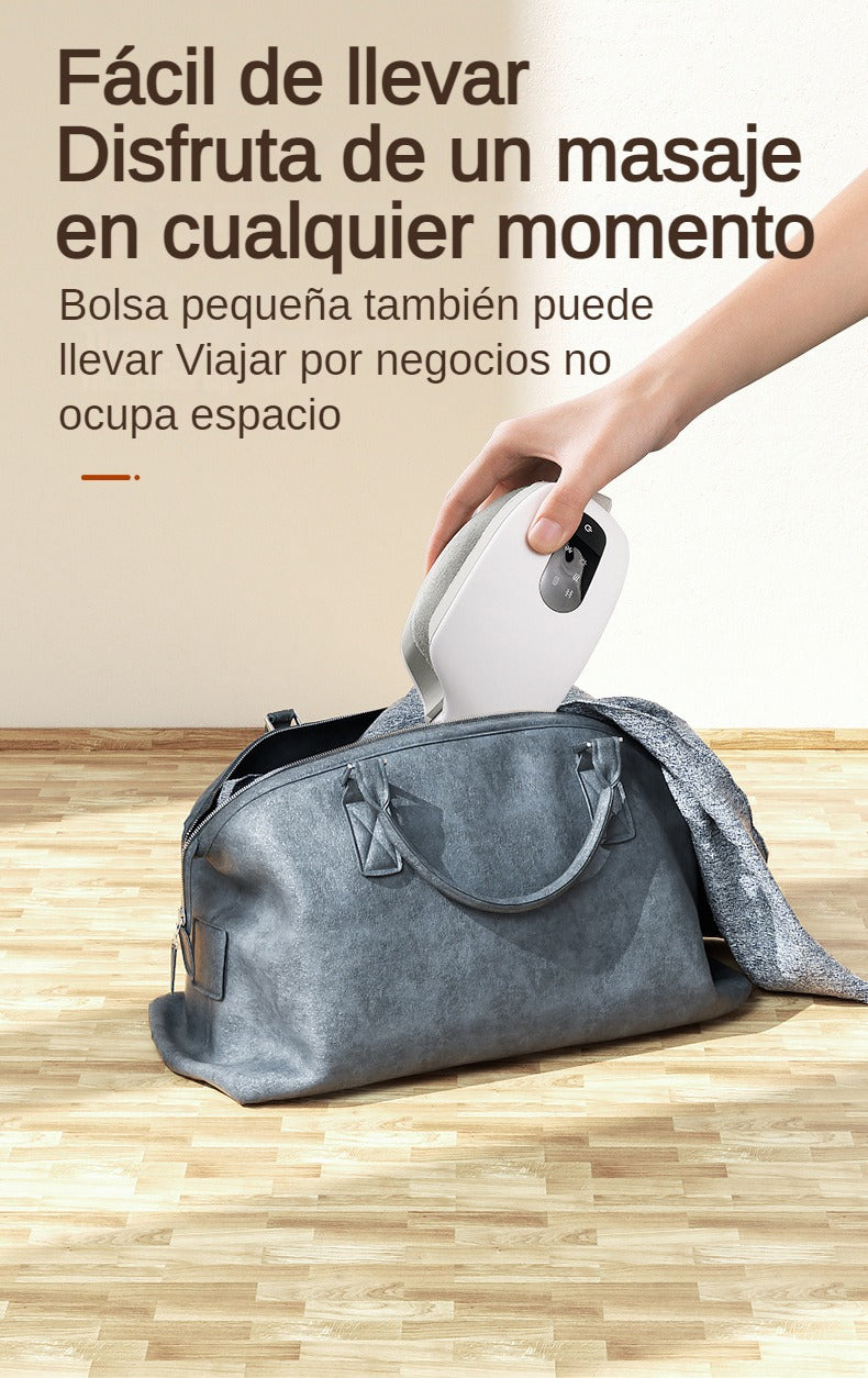 Masseur oculaire chauffant avec musique Bluetooth et massage par vibrations, appareil pliable pour soulager la fatigue oculaire, la sécheresse oculaire et améliorer le sommeil – Cadeau de fête des mères