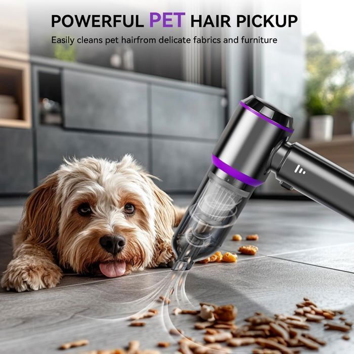 Handheld Vacuum Cleaner 16000Pa – Powerful Cordless Car Vacuum, 3 Speeds, 80,000 RPM – For PC, Home, Car, Office, and Sofa