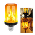 2PCS LED Flame Effect Light Bulb, 4 Modes Flickering Flame, E26/E27 Base, Decorative Lighting for Christmas