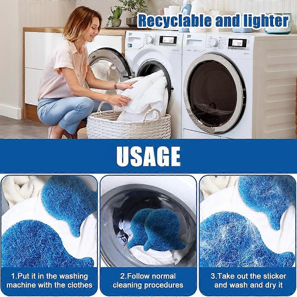 12 pièces détache-poils pour animaux de compagnie pour lessive, attrape-poils réutilisable pour chat et chien, détache-poils pour machine à laver