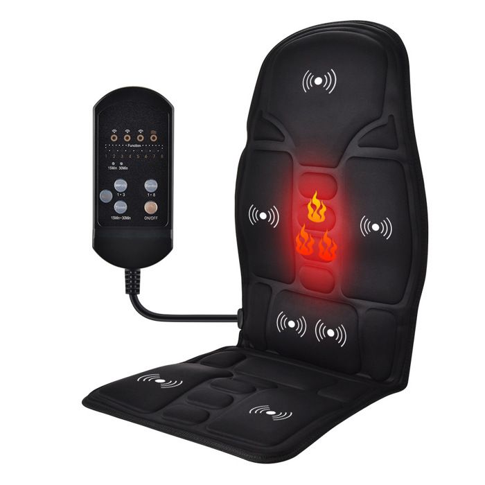 Electric heated massage cushion, heated massager, massage seat, heated massage mat, car and home use