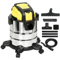 Wet & dry vacuum cleaner, rollable, 3-stage filtration system, 20 L dust tank