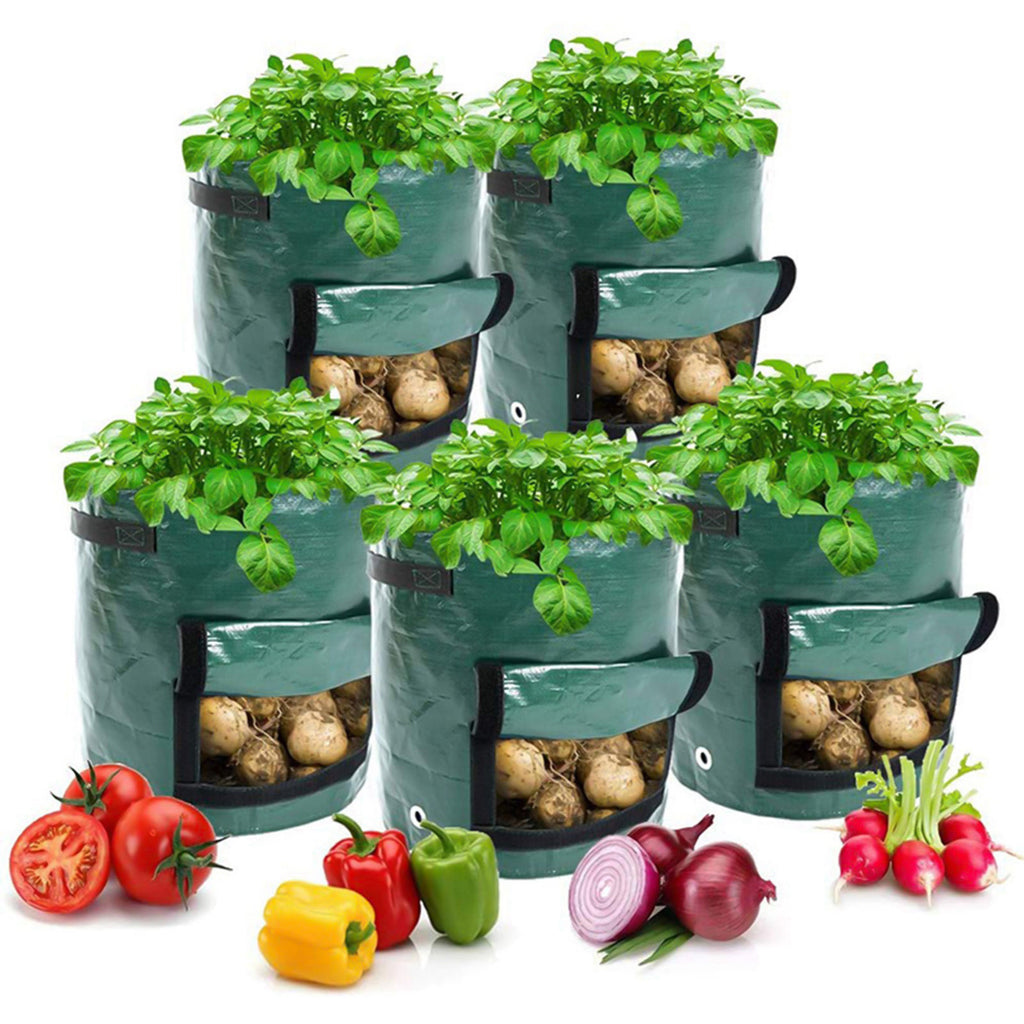 5-Pack Grow Bags – Potato Tomato Planting Bags 35×45cm
