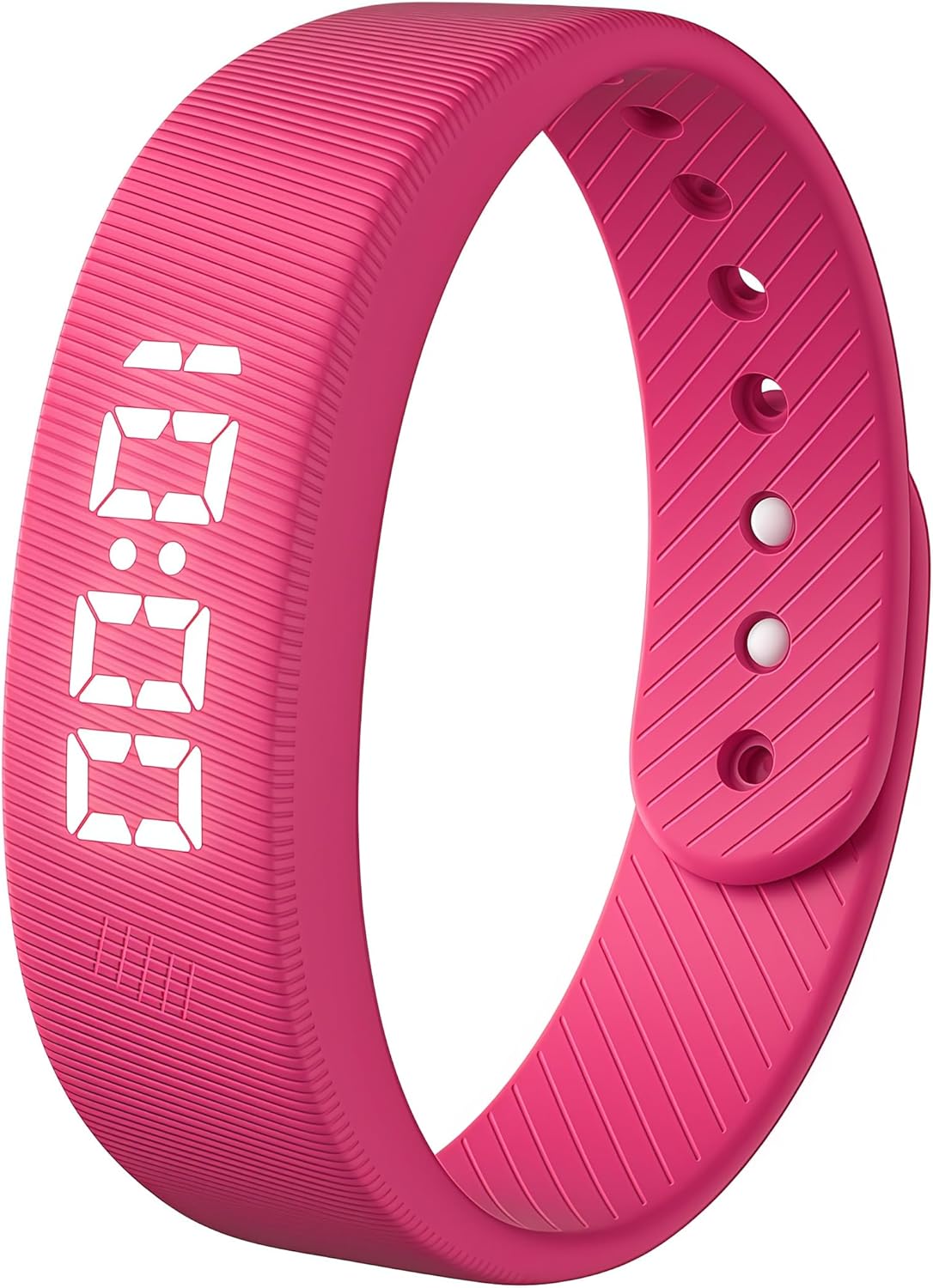 Bracelet alarme vibrant 2026 pour sommeil profond – Bracelet de réveil silencieux, multifonction rechargeable, bleu