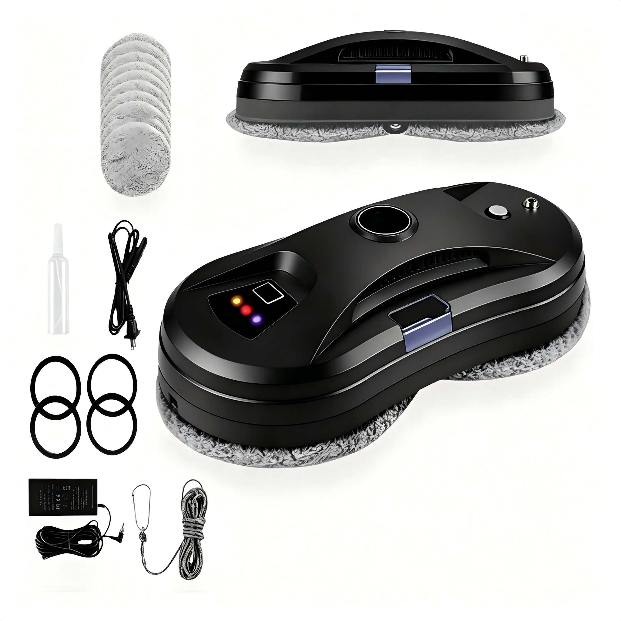 Electric Window Cleaning Robot – Automatic Water Spray – Smart Navigation – Remote Control – 5600Pa – Anti-Fall