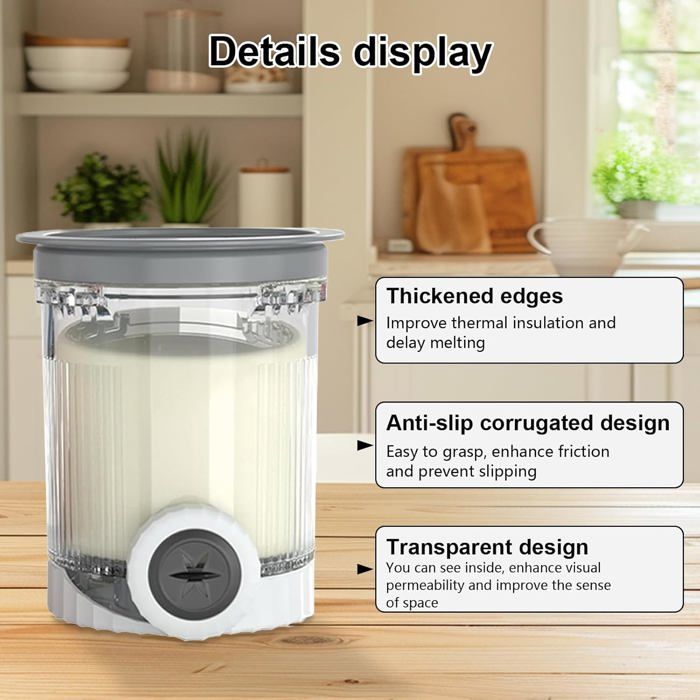 Pack de 4 envases tipo pint con tapas para Ninja Creami – compatibles con NC700 NC701, tarros de helado de repuesto sin BPA