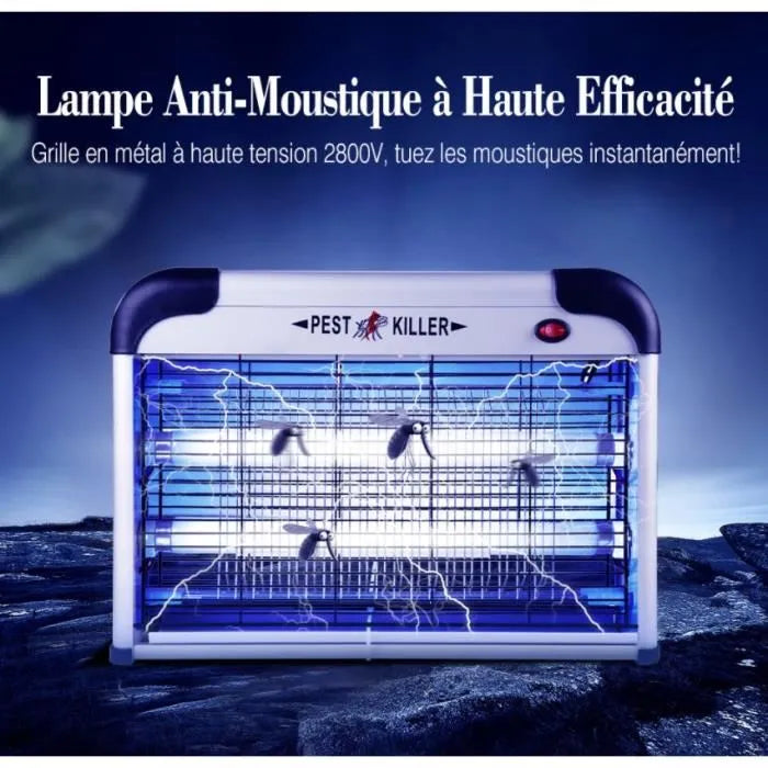 Luz antimosquitos con lámpara UV de 20 W – Alcance efectivo: 6000 pies cuadrados