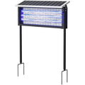 ®RisingFF Lámpara solar antimosquitos y exterminadora, para exteriores, recargable, 3000 V, inalámbrica, resistente al agua; ideal para acampada, jardín y patio